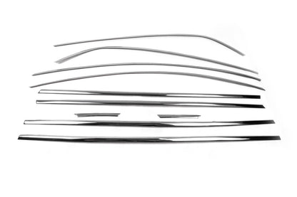 Full Window Trim (Sedan, 12 pcs, Stainless Steel) for Renault Megane IV 2016-2025 - image 4