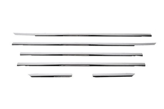 The outer edging of the glass (4 pieces, stainless steel) for Volkswagen Passat B5 1997-2005 - image 2