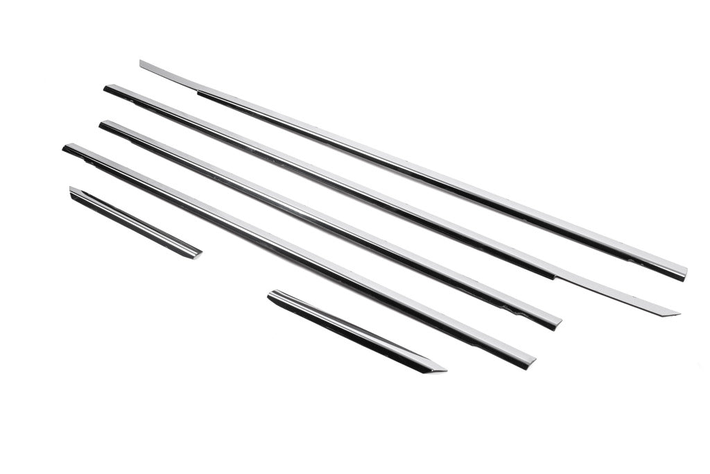 The outer edging of the glass (4 pieces, stainless steel) for Volkswagen Passat B5 1997-2005 - image 3