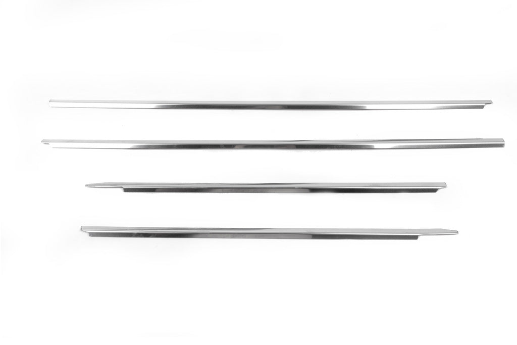 Molding of glass (4 pieces, stainless steel) for Toyota Hilux 2006-2015 - image 2