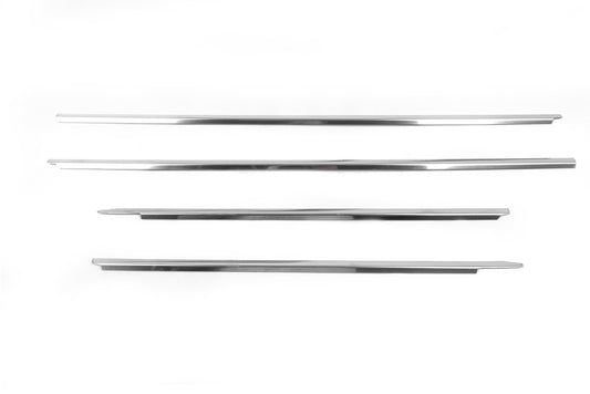 Molding of glass (4 pieces, stainless steel) for Toyota Hilux 2006-2015 - image 2