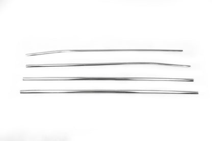 Smoked glass (4 pieces, stainless steel) for Toyota Auris 2007-2012 - image 2