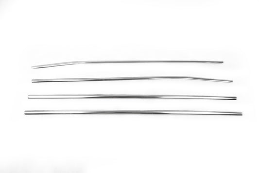 Smoked glass (4 pieces, stainless steel) for Toyota Auris 2007-2012 - image 2