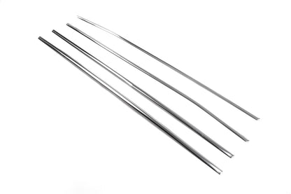 Smoked glass (4 pieces, stainless steel) for Toyota Auris 2007-2012 - image 3