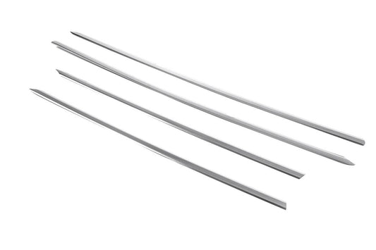 Edging (4-piece, stainless steel) for Skoda Octavia II A5 2010-2013 - Reelken Auto
