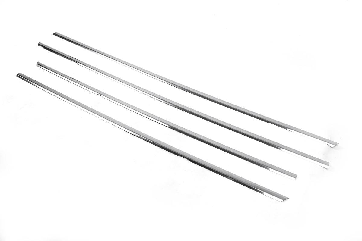 Edging (4-piece, stainless steel) for Skoda Superb 2009-2015 - Reelken Auto