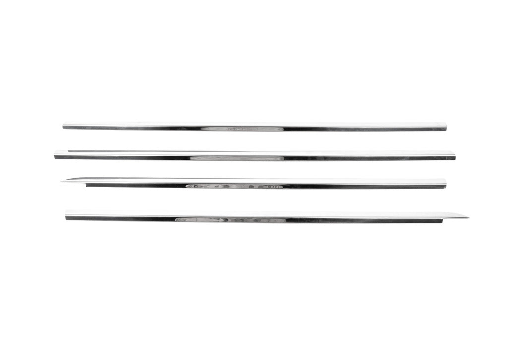 Outer edging of glass (4 pieces, stainless steel) for Renault Clio III 2005-2012 - image 2
