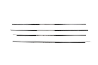 Outer edging of glass (4 pieces, stainless steel) for Renault Clio III 2005-2012 - image 2