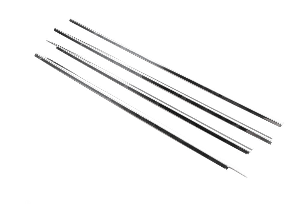 Outer edging of glass (4 pieces, stainless steel) for Renault Clio III 2005-2012 - image 3