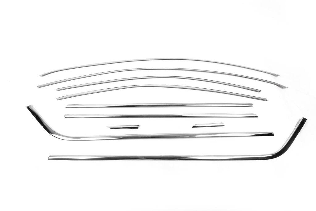 Full frames are glasses (10 PCs, stainless steel) for Skoda Octavia III A7 2013-2019 - Reelken Auto
