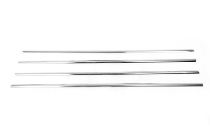 The edging of the glass (4 pieces, stainless.) for Skoda Rapid 2012-2019 - Reelken Auto