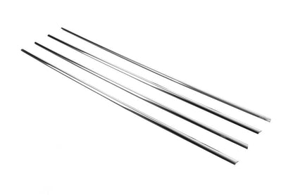 The edging of the glass (4 pieces, stainless.) for Skoda Rapid 2012-2019 - Reelken Auto