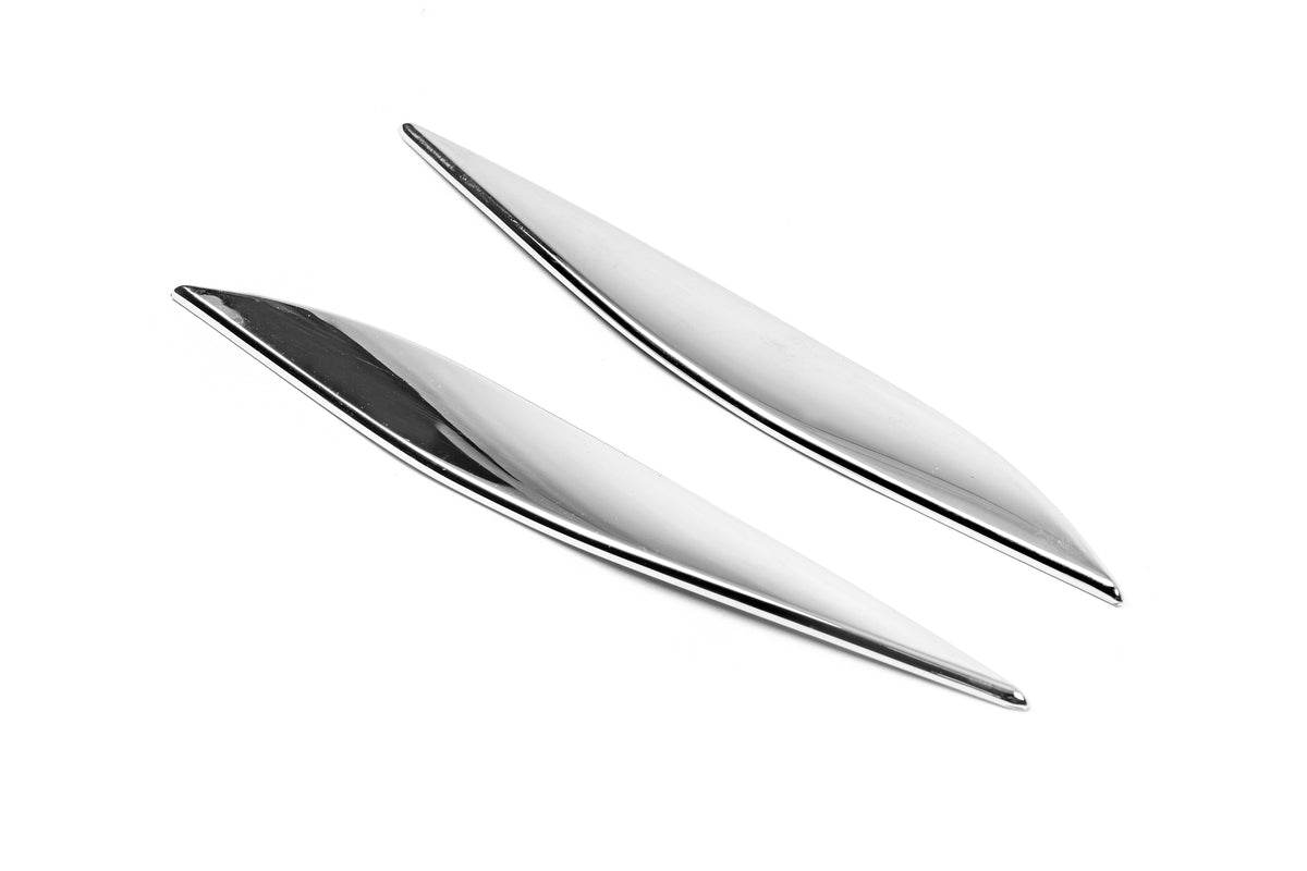 Chrome lining on the hood (lashes above the headlights) for BMW 3 series E-90/91/92/93 2005-2011 - Reelken Auto