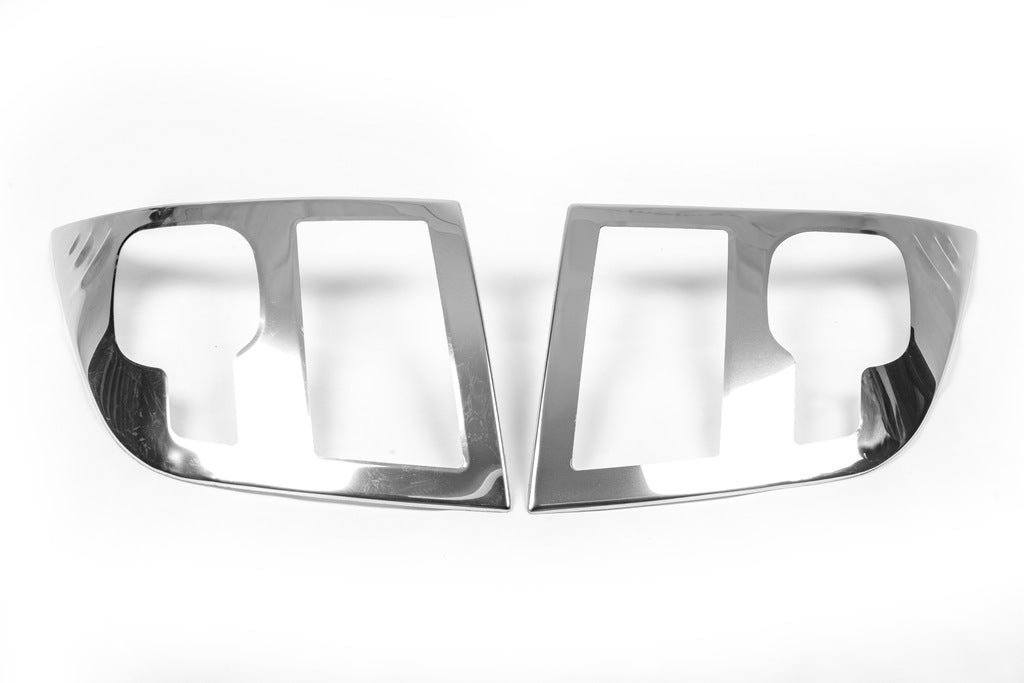 Headlight Covers (2 pcs, Stainless Steel) for Ford Transit 2000-2014 - image 2