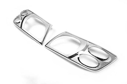 Headlight covers (2001-2004, 2 pcs.) for Nissan Patrol Y61 1997-2011 - Reelken Auto