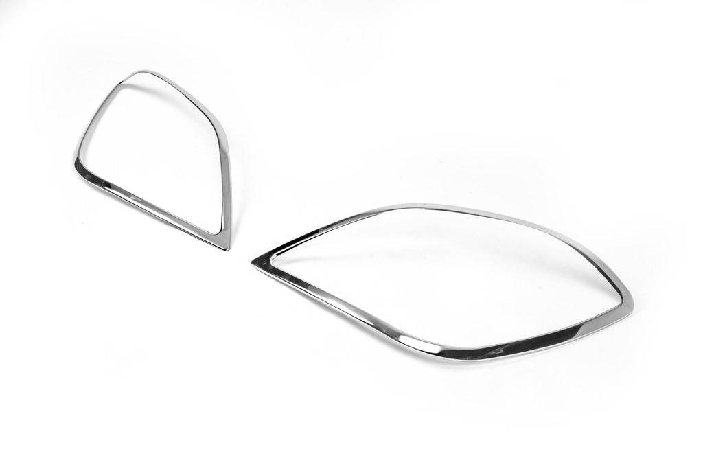 Covers for lights (2 pcs, stainless steel.) for Mercedes Sprinter W906 2006-2018 - Reelken Auto