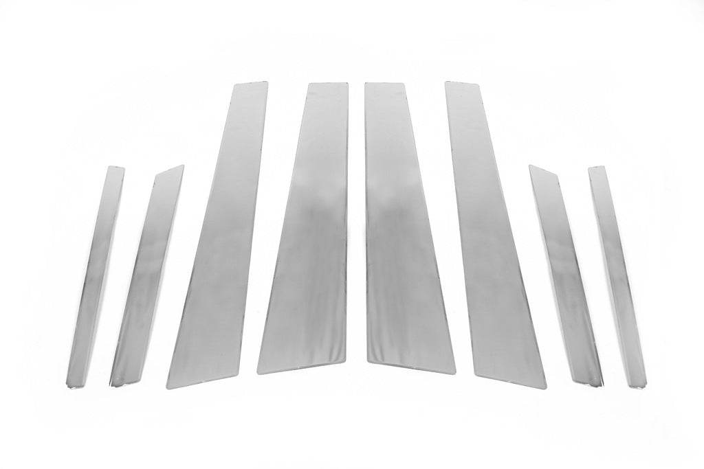 Door pillar moldings (stainless) for BMW X6 E-71 2008-2014 - Reelken Auto