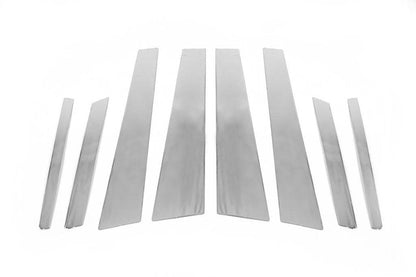 Door pillar moldings (stainless) for BMW X6 E-71 2008-2014 - Reelken Auto