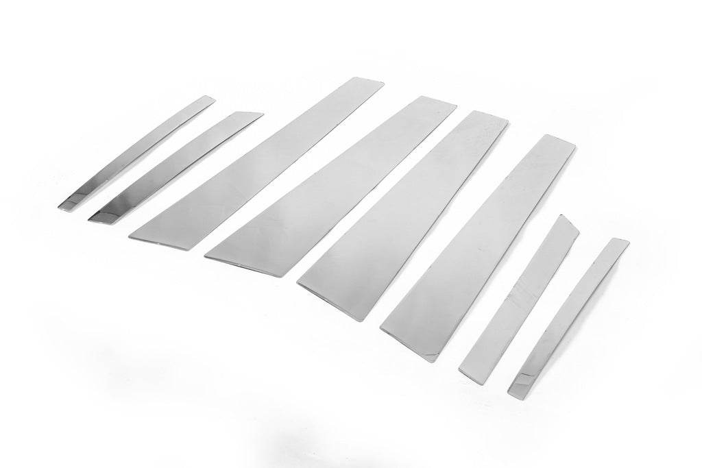 Door pillar moldings (stainless) for BMW X6 E-71 2008-2014 - Reelken Auto