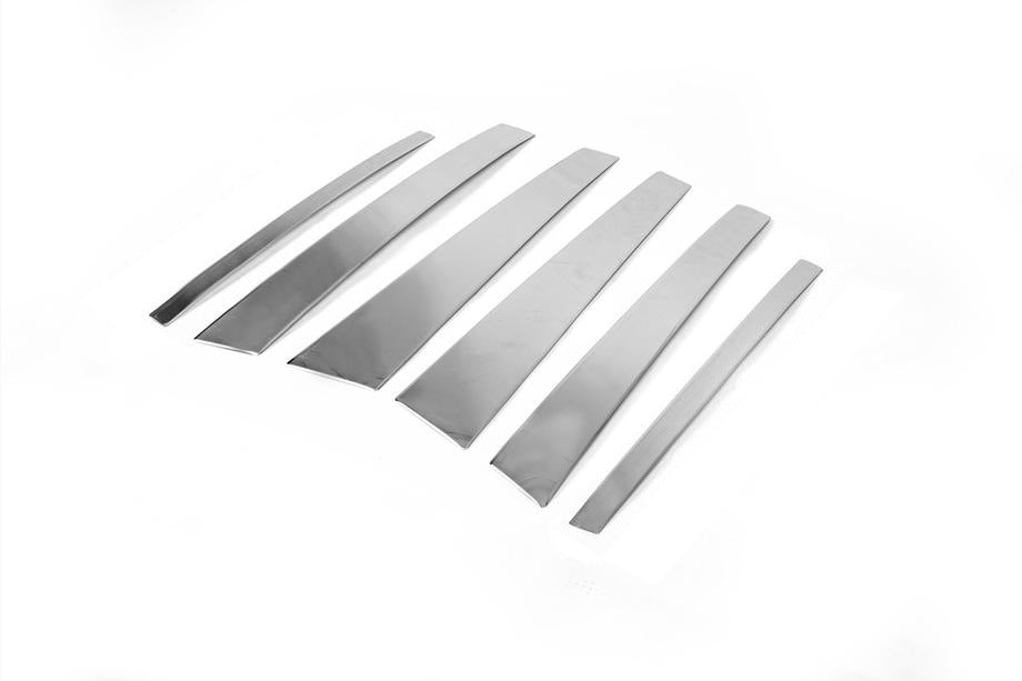 Stainless Steel Door Pillar Trim for BMW X5 E-70 2007-2013 - image 6