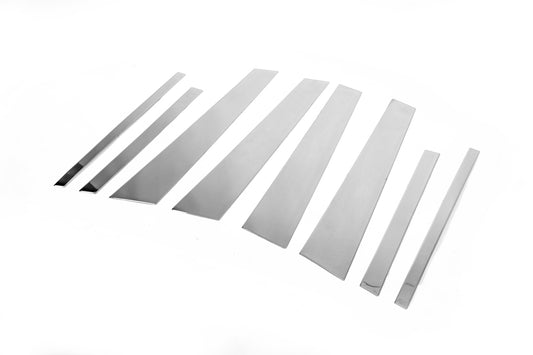 Stainless Steel Door Pillar Covers for BMW X3 F-25 2011-2018 - image 2