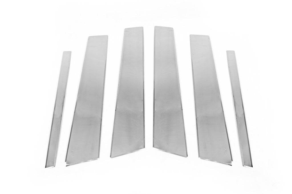 Moldings door racks (stainless.) 6 pcs. for BMW X1 E-84 2009-2015 - Reelken Auto