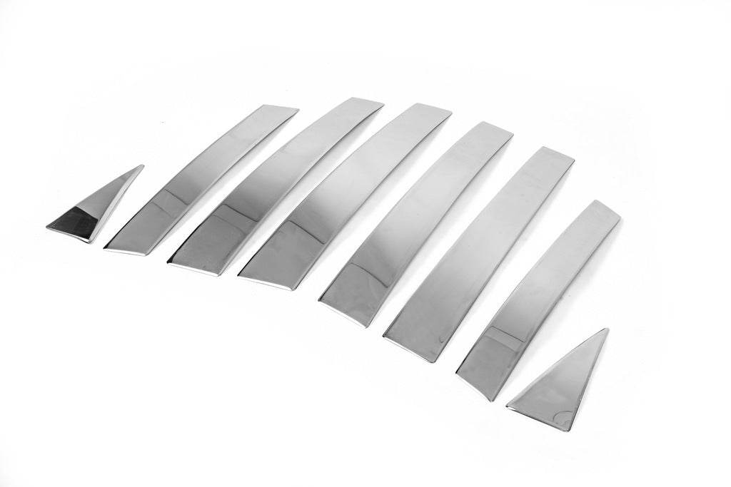 Door jamb molding (8 pcs., stainless steel) for Honda CRV 2007-2011 - Reelken Auto