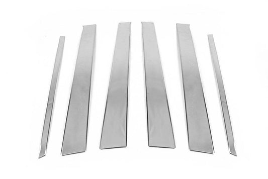 Door pillar molding (6 pieces, stainless steel) for Honda CRV 2001-2006 - Reelken Auto