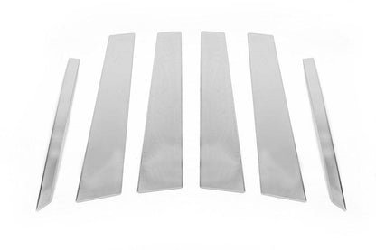 Door pillar molding (6 pieces, stainless steel) for Mercedes ML W164 - Reelken Auto