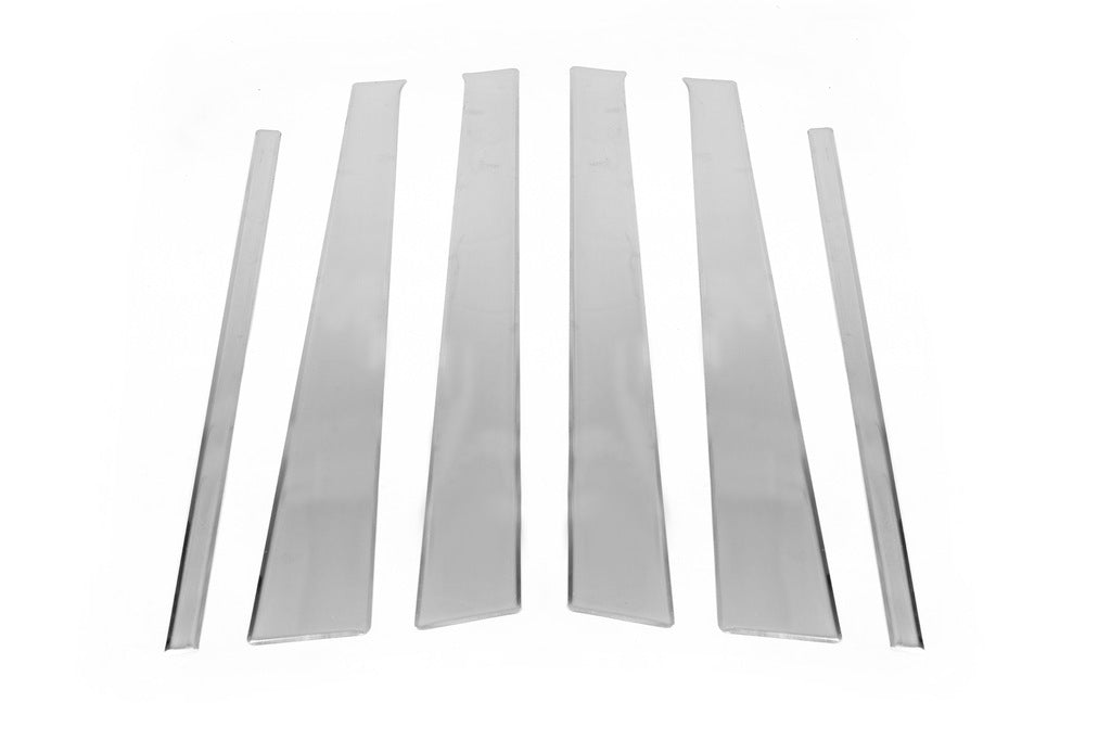 Stainless Steel Door Pillar Trim (6 pcs) for Mercedes ML W163 1997-2005 - image 2