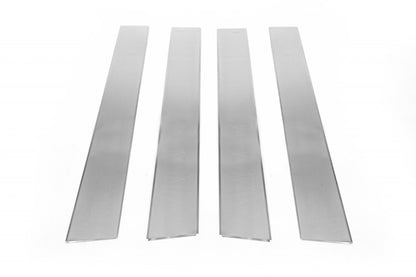 Chrome Door Pillar Covers (4 pcs, Stainless Steel) for Nissan Qashqai 2010-2014 - image 4