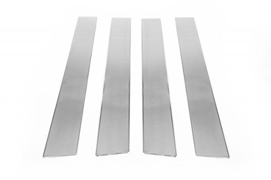 Chrome Door Pillar Covers (4 pcs, Stainless Steel) for Nissan Qashqai 2010-2014 - image 4
