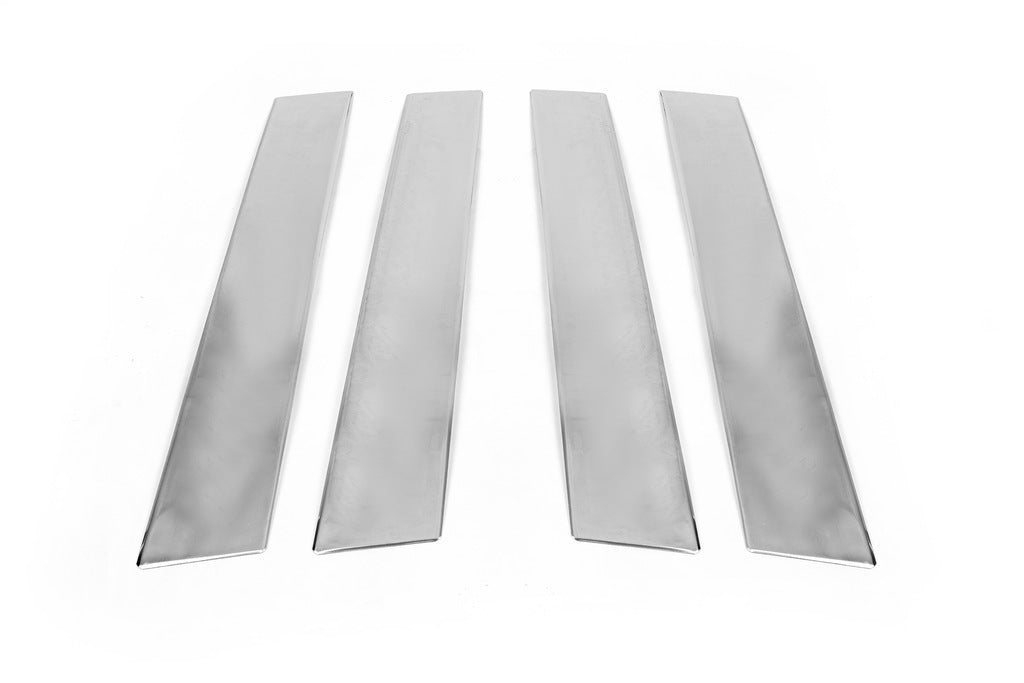 Chrome Door Pillar Covers (4 pcs, Stainless Steel) for Nissan Qashqai 2014-2021 - image 4