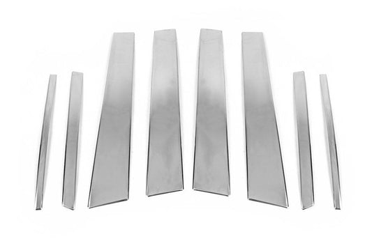 Door pillar molding (8 pieces, stainless steel) for Toyota Rav 4 2013-2018 - Reelken Auto