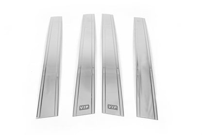 Chrome Pillar Covers (4 pcs, Stainless Steel) for Toyota Corolla 2002-2007 - image 3
