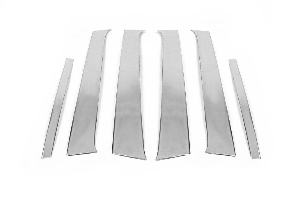 Door pillar molding (stainless) for Dacia Sandero 2007-2013 - Reelken Auto