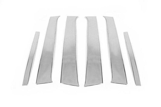 Door pillar molding (stainless) for Dacia Sandero 2007-2013 - Reelken Auto