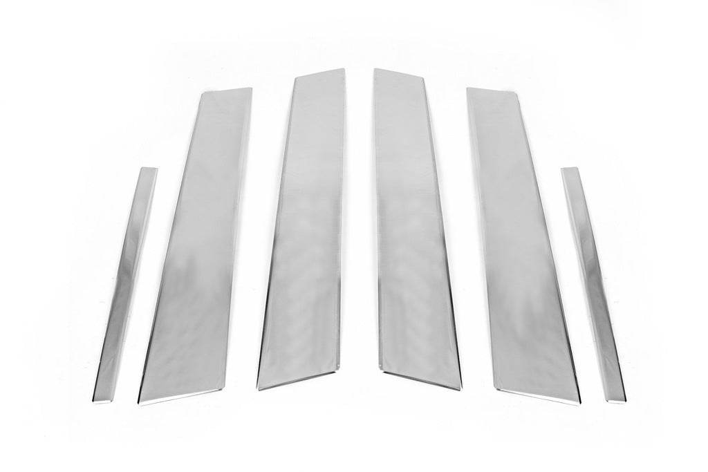 Molding pillars (Sedan, stainless steel) for Renault Megane IV 2016-2025 - Reelken Auto