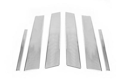 Molding pillars (Sedan, stainless steel) for Renault Megane IV 2016-2025 - Reelken Auto