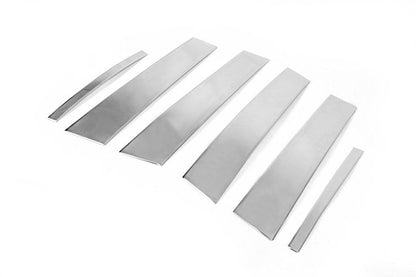 Molding pillars (Sedan, stainless steel) for Renault Megane IV 2016-2025 - Reelken Auto
