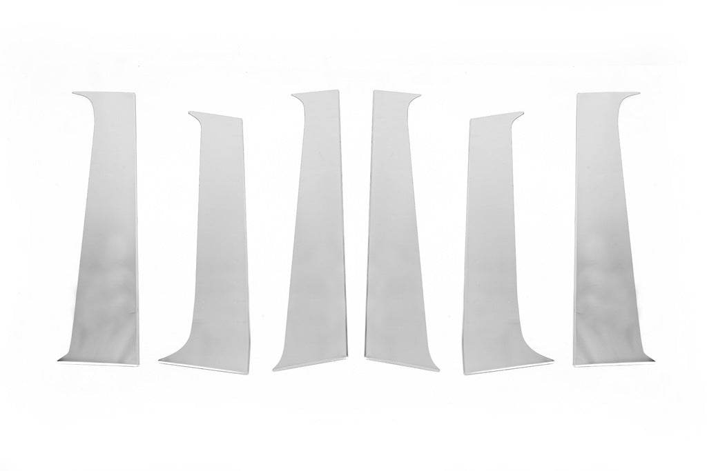 Door jamb molding (6 pcs., stainless steel) for Renault Duster 2008-2017 - Reelken Auto