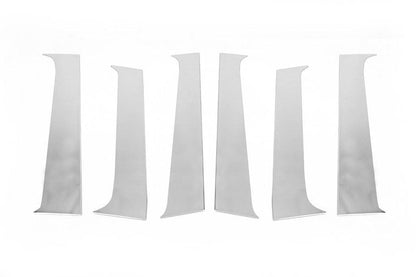 Door jamb molding (6 pcs., stainless steel) for Renault Duster 2008-2017 - Reelken Auto