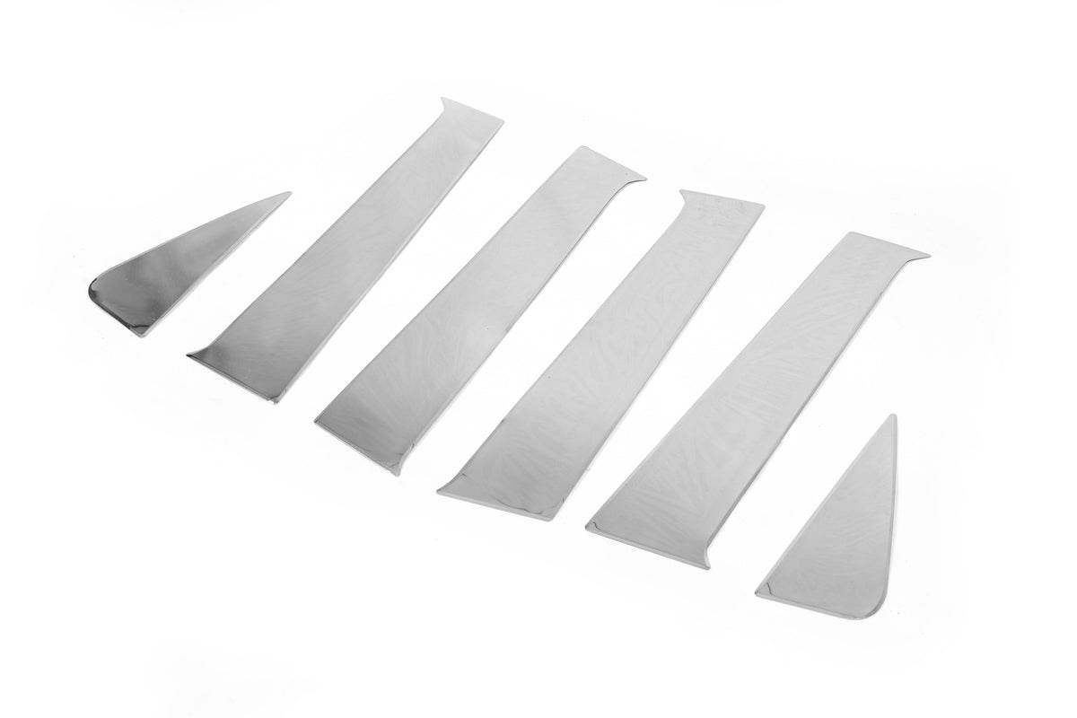 Door pillar molding (stainless) for Dacia Duster 2018-2024 - Reelken Auto