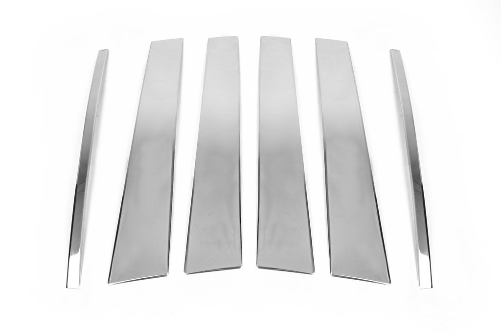 Stainless Steel Door Pillar Trim (6 pcs) for Land Rover Discovery III 2004-2009 - image 2