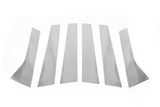 Door pillar molding (6 pieces, stainless steel) for Range Rover Evoque 2012-2018 - Reelken Auto