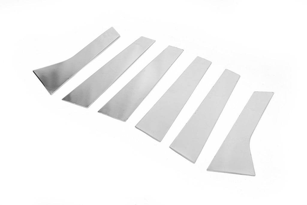 Door pillar molding (6 pieces, stainless steel) for Range Rover Evoque 2012-2018 - Reelken Auto