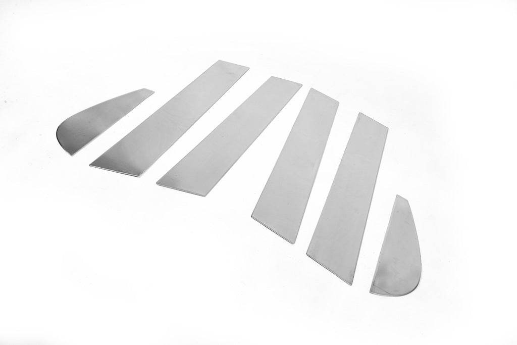 Pads on rack (stainless steel) for Peugeot 508 2010-2018 - Reelken Auto
