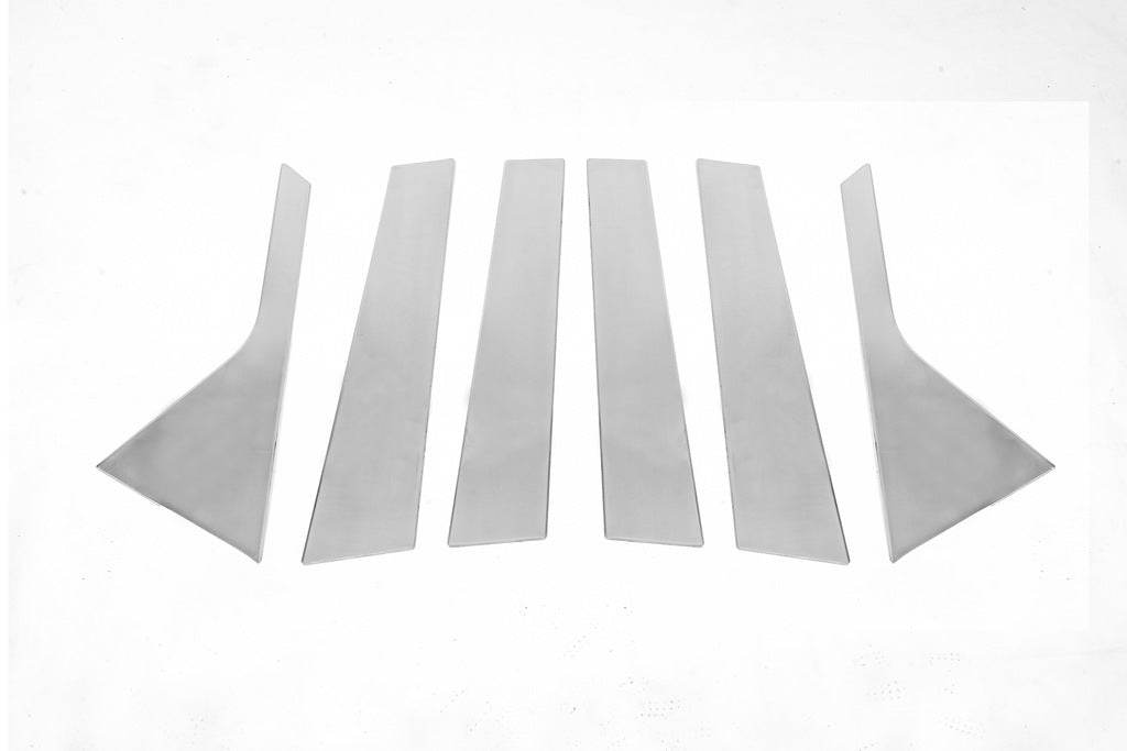 Pads on the door pillar (stainless) for Peugeot 3008 2016-2023 - Reelken Auto