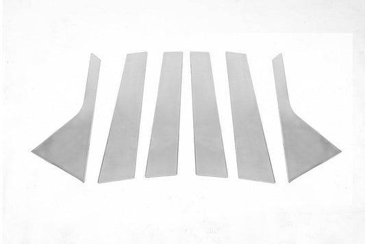 Pads on the door pillar (stainless) for Peugeot 3008 2016-2023 - Reelken Auto