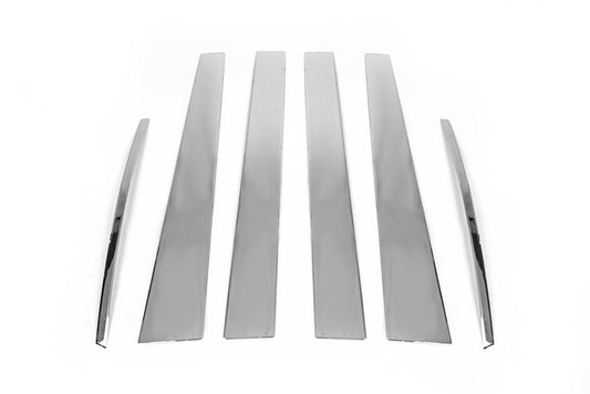 Stainless Steel Door Pillar Trim (6 pcs) for Mitsubishi L200 2015-2024 - image 2